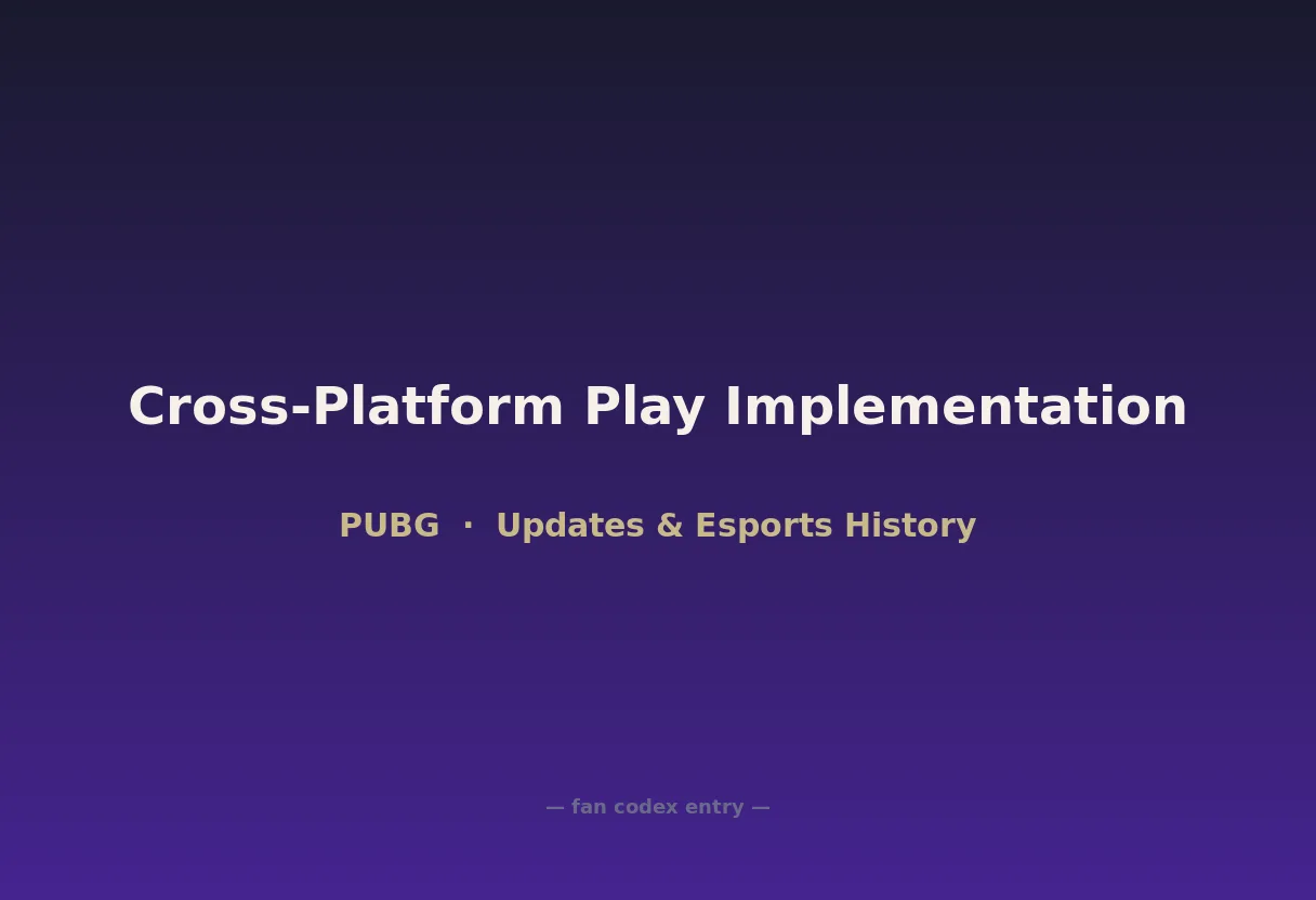 Cross-Platform Play Implementation