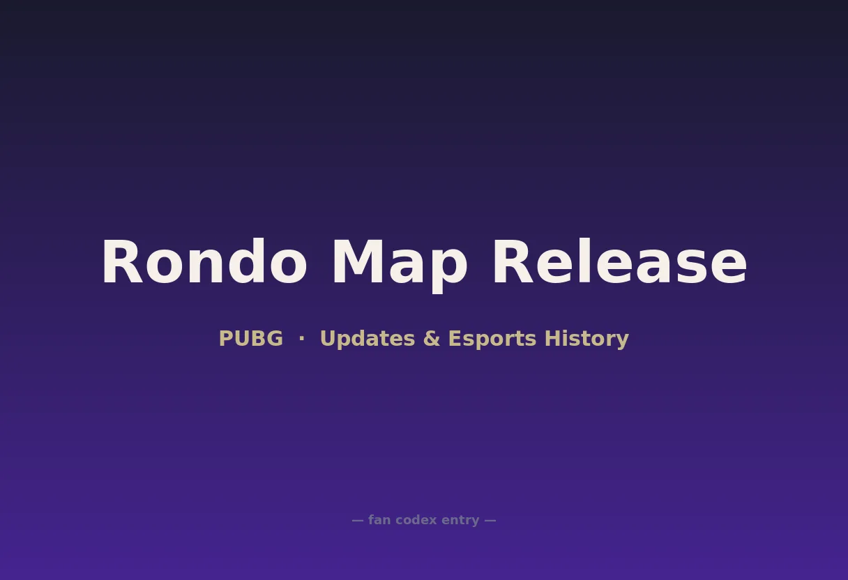 Rondo Map Release