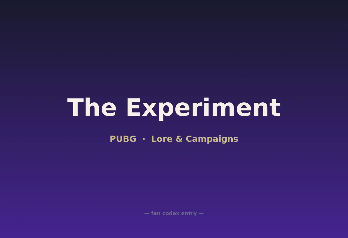The Experiment